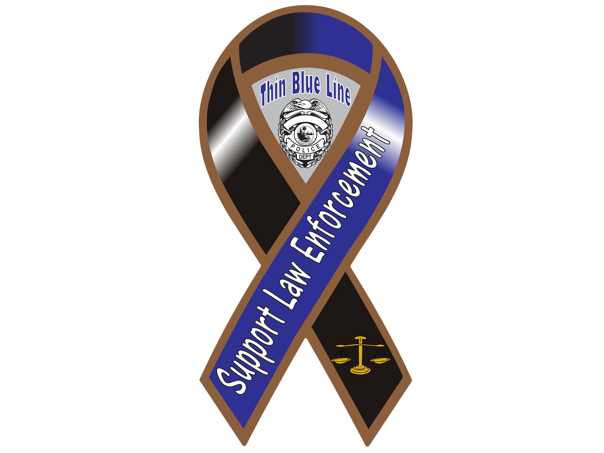 Support Law Enforcement Ribbon choose Size Includes Etsy UK