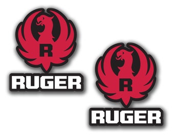 12" Ruger Logo Red Polished Chrome Vinyl Die Cut Gun Firearms Decal Sticker 12" Ruger Logo Red Polished Chrome Vinyl Die Cut Gun Firearms Decal Sticker