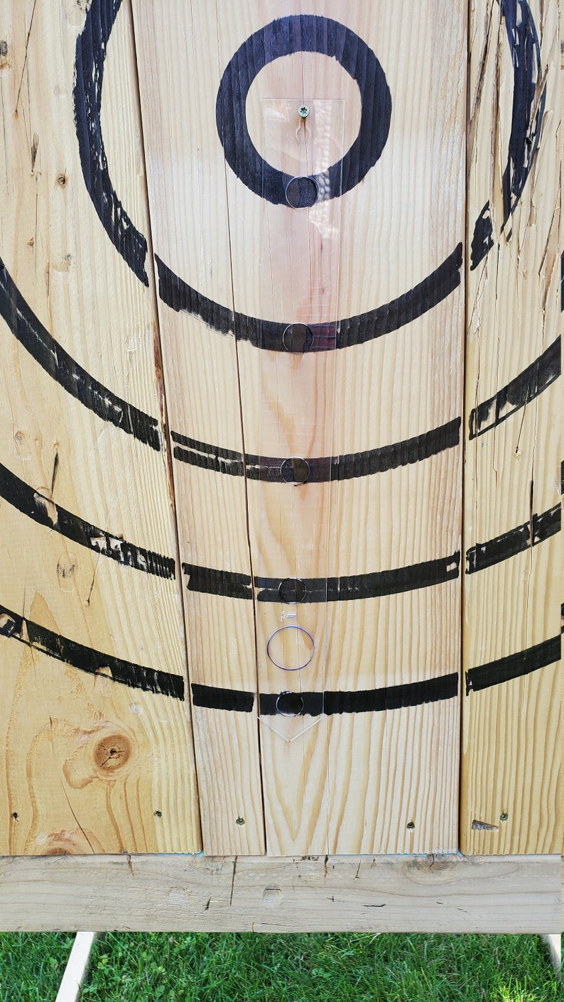 Axe Throwing Target Board Stencil 3 Marker Set Optional Etsy