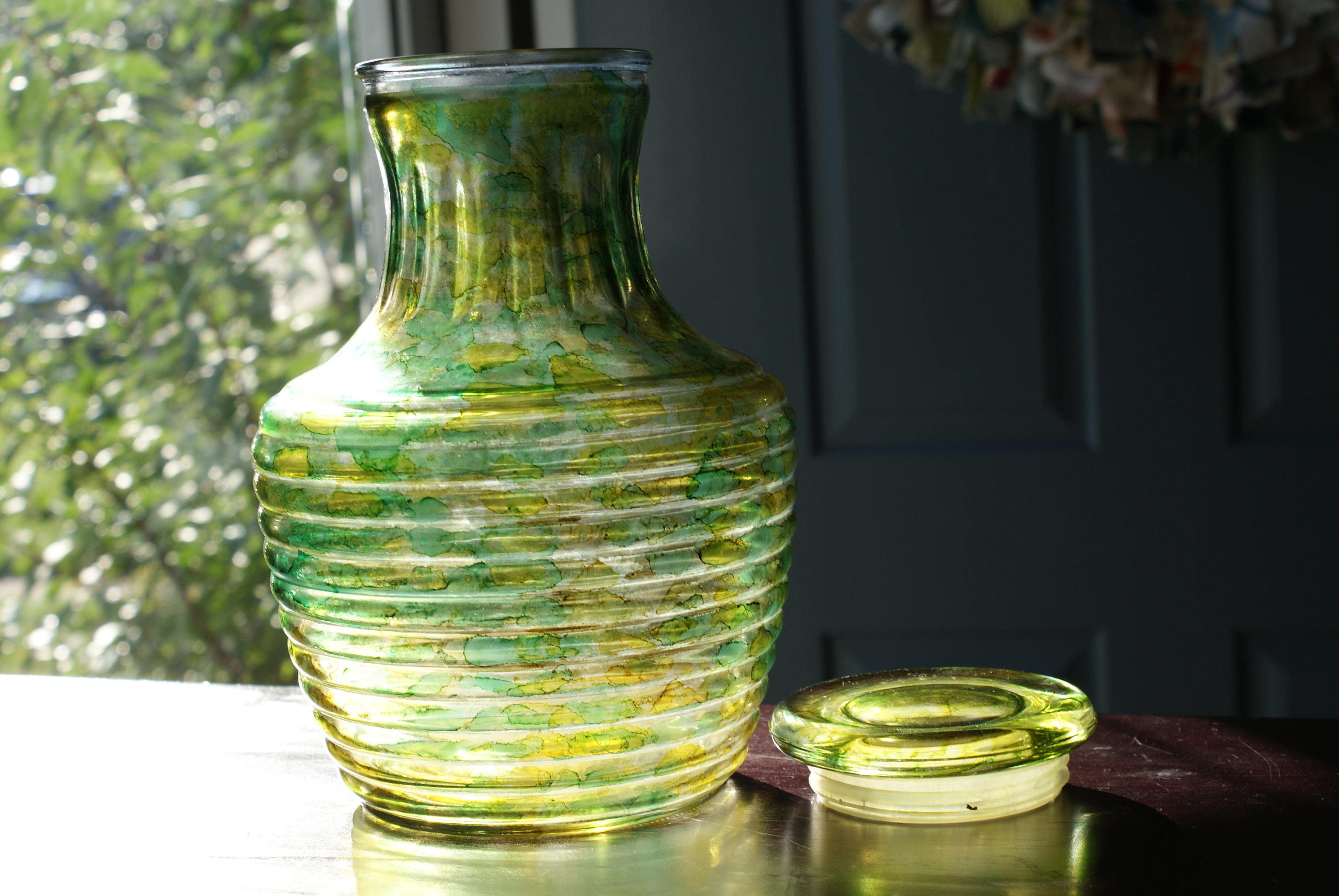 Unique Green Flower Vase Home Decor Gifts Decorative Vase Etsy