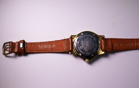 Geneve Vintage Women's Watch with Genuine Pig Ski… - image 6