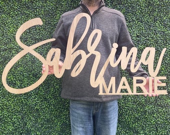 Custom 3D Baby Name Sign - Nursery Wall Hanging Maternity Decor