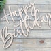 Happy Birthday Wood Sign, Happy Birthday Backdrop Sign, Happy Birthday