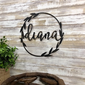 Personalized Wooden Name Sign: Laser Cut Birch Nursery Decor