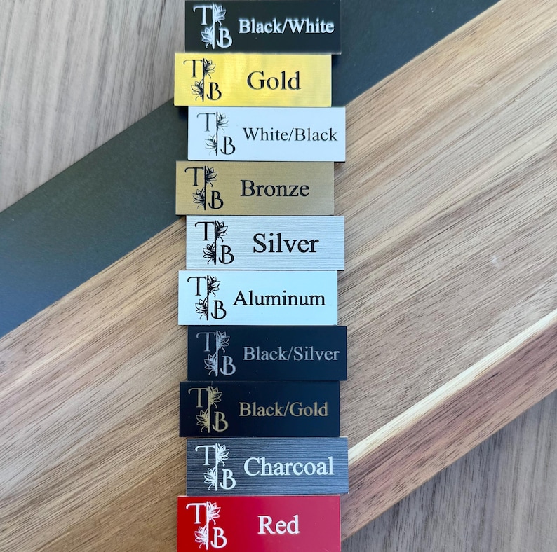 Nameplate Label Color Code Custom Engraved Memorial Plaque - Acrylic Urn Name Plate in Loving ...