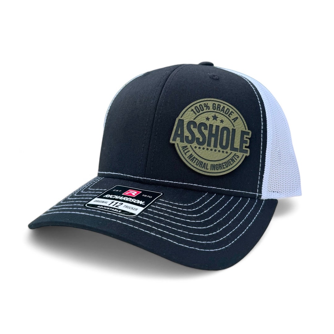 Grade A Asshole Adult Novelty Trucker Hat - Rude White Elephant Cap - Etsy