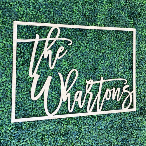 Large Personalized Name Signs Custom Backdrop Wedding Sign Etsy