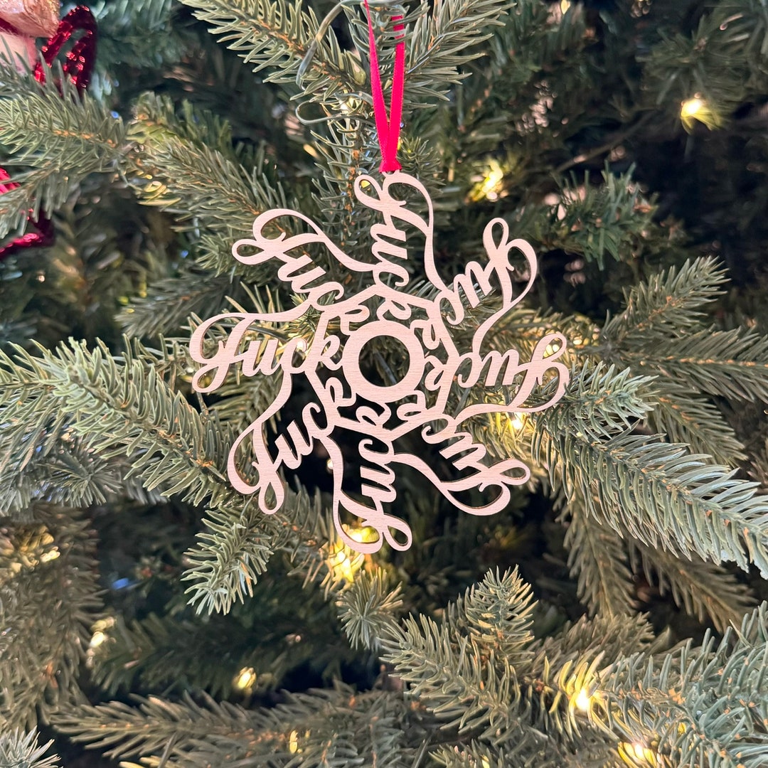 2025 Explicit Adult Novelty Ornament - Fuck Flake Funny Christmas