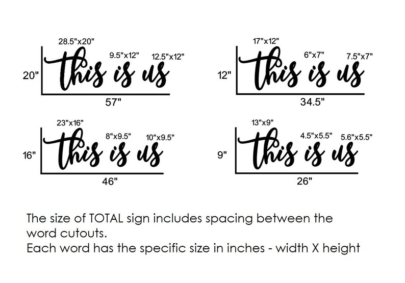 This Is Us Wood Words Word Cutouts This is us Sign Etsy