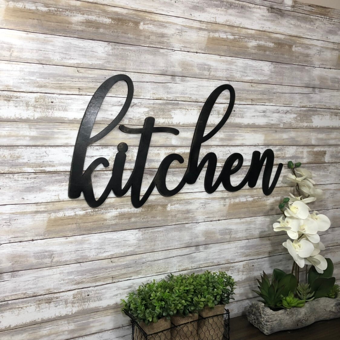 Kitchen Wall Decor Kitchen Script Decor Kitchen Word Cutout | Etsy