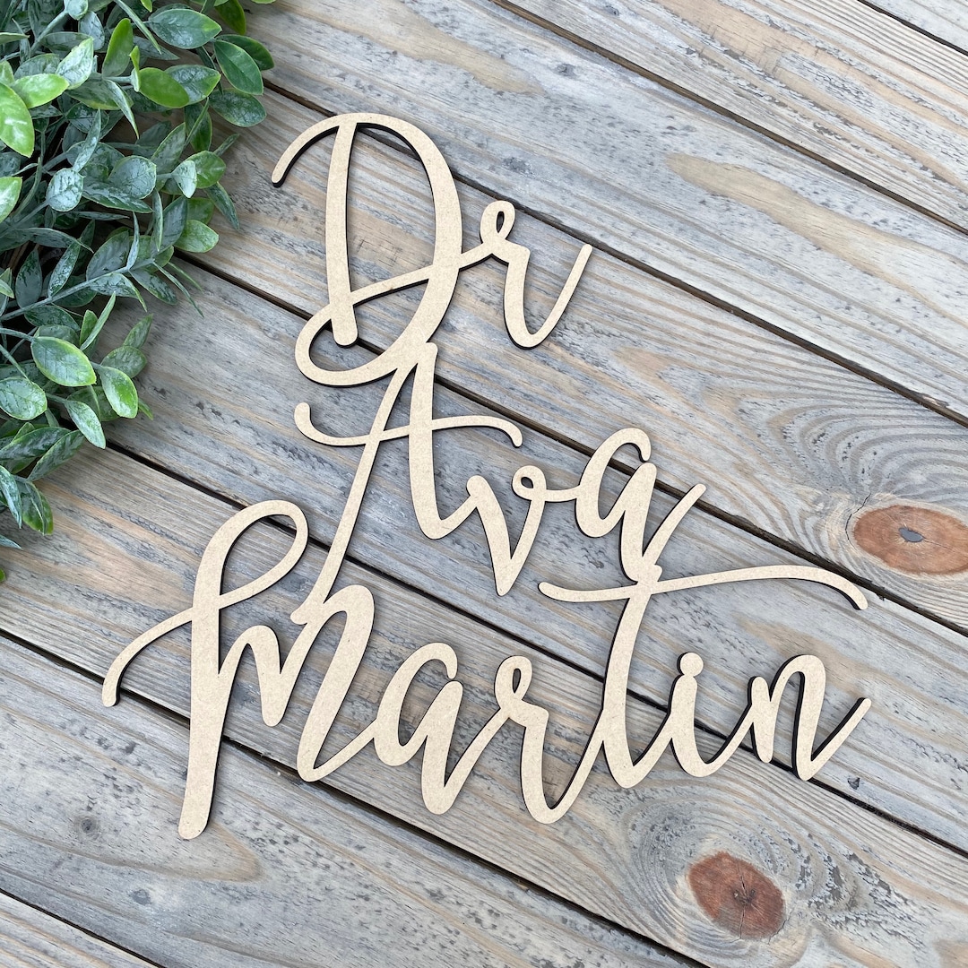 Doctor Office Door Sign, Laser Cut Medical Logo Sign, Custom Doctor