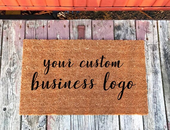 Custom Business Logo Doormat Custom Business Door Mat Custom Doormat Custom Design Doormat Logo Doormat Personalized Business Name Logo