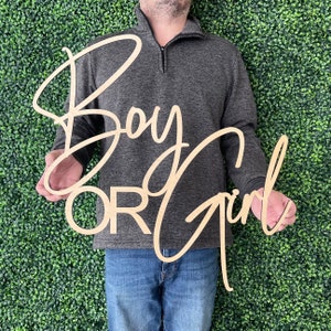 Boy Or Girl Sign