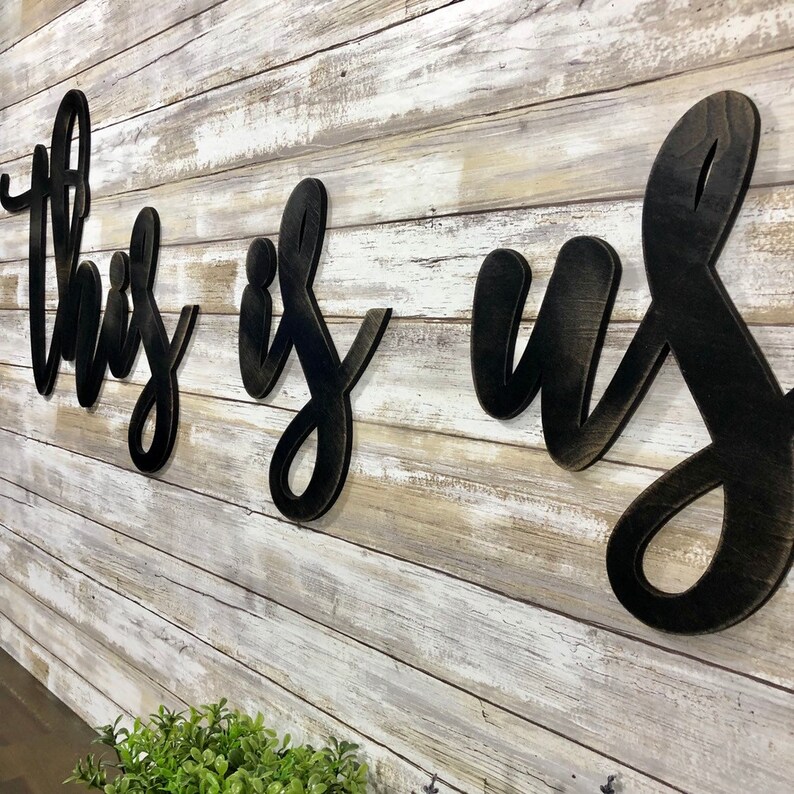 This is Us Sign This is Us Words This is Us Wood Sign This Etsy
