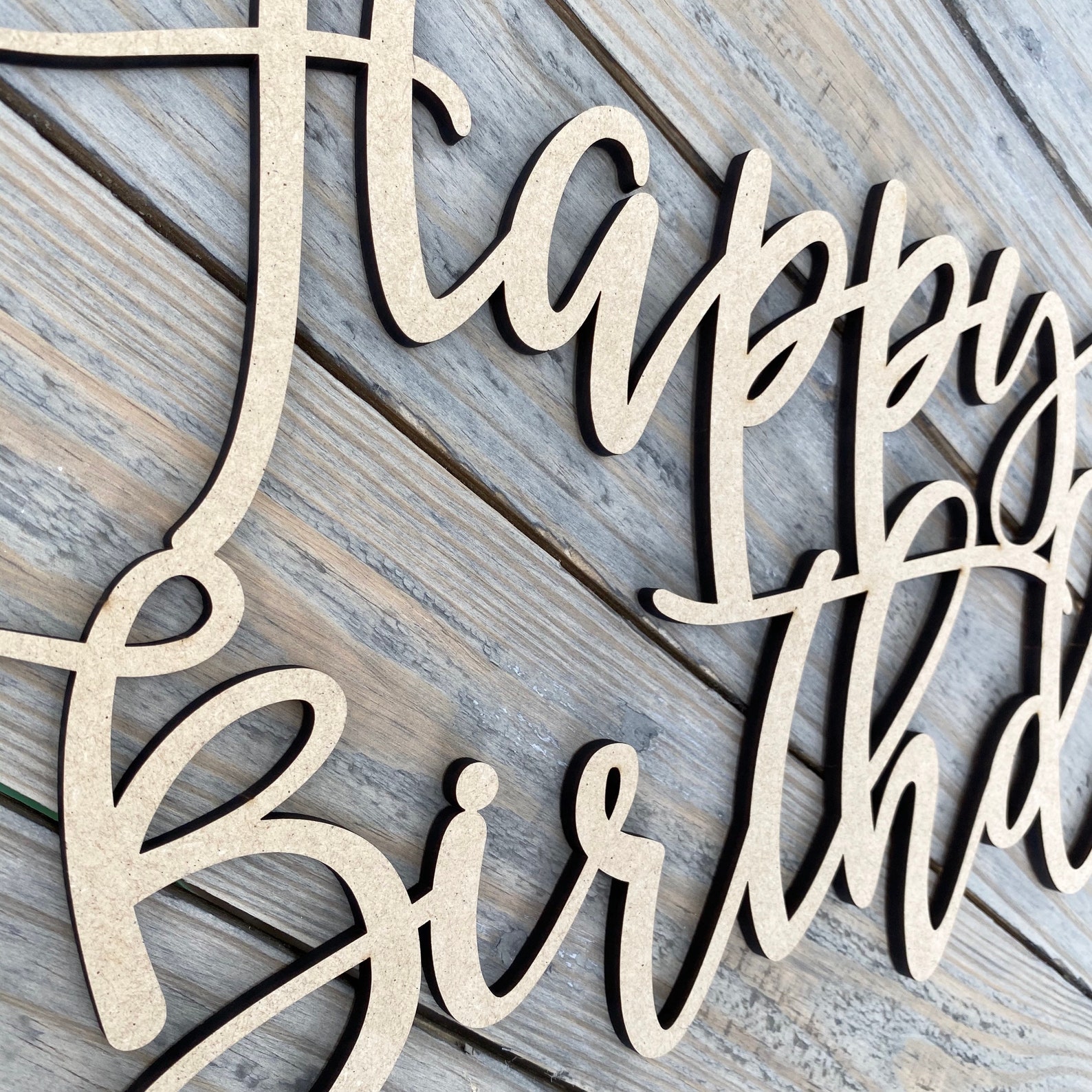 Happy Birthday Wood Sign Happy Birthday Backdrop Sign Laser - Etsy