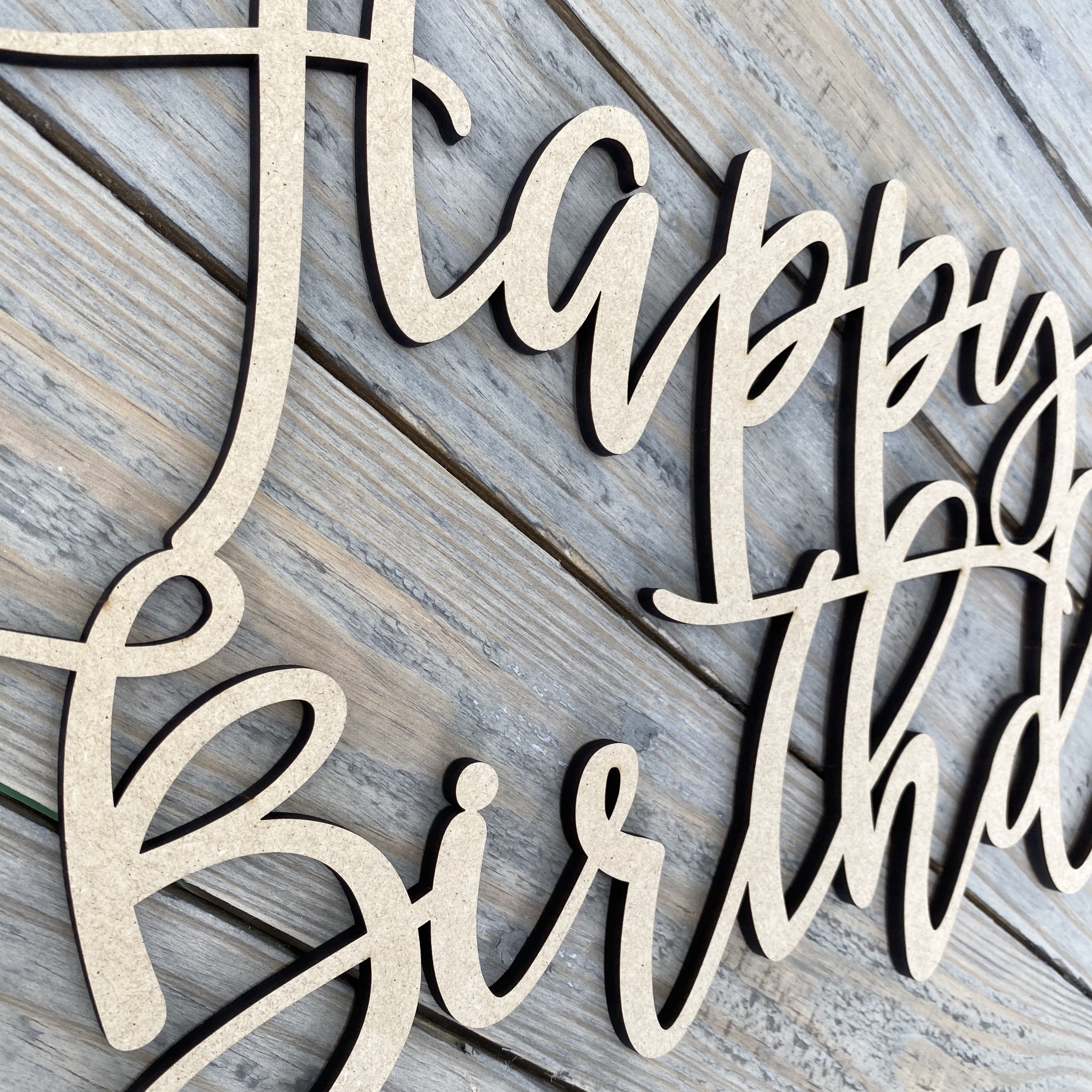 Happy Birthday Wood Sign Happy Birthday Backdrop Sign Laser Etsy