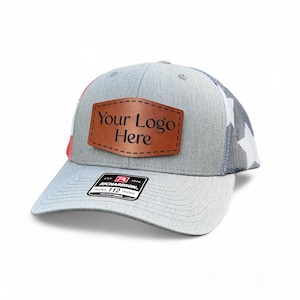 Benutzerdefiniertes Logo Kunstleder Patch Trucker Hat: Firmengeschenk