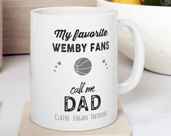 Personalized Victor Wembanyama Mug, Spurs Fan Gift