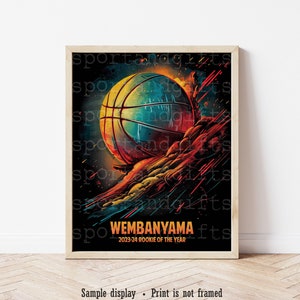 Wemby Rookie of the Year Poster: San Antonio Spurs Art Print or Canvas