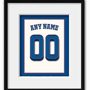 Personalized Chicago Cubs Jersey Poster, Baseball Gift, Baseball Print, Sports Jersey Art, Baseball Lover, Any Name, Any Number, Cubs Gift