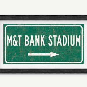 M&T Bank Stadium Sign Print: Baltimore Ravens Fan Art