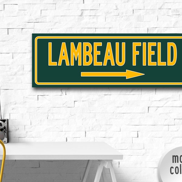 Lambeau Field, Canvas Wall Art, Green Bay Packers, Football Canvas Gift, Packers Gifts, Ready To Hang Football, Packers Wall Hanging