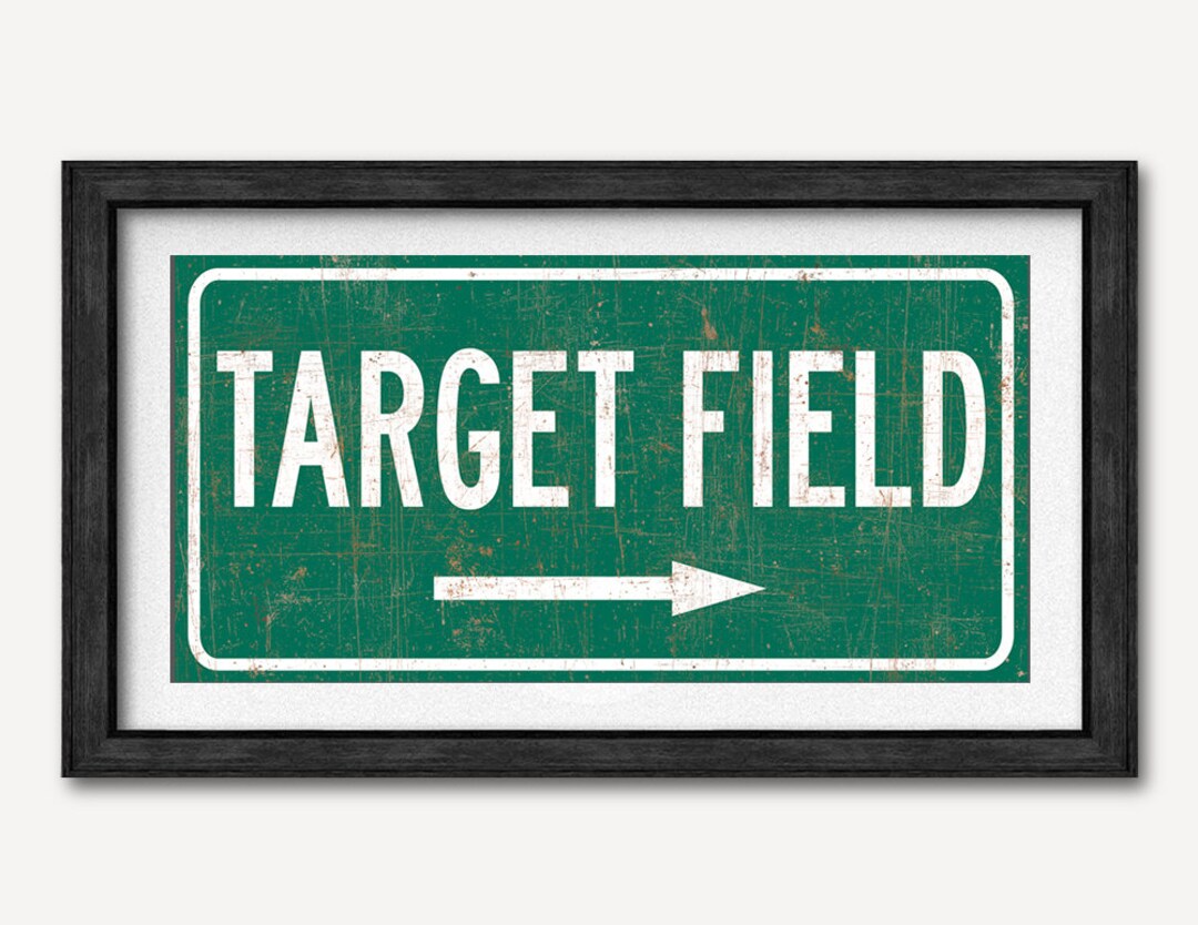 Target Field Highway Sign Art Print: Minnesota Twins Baseball Fan Gift ...