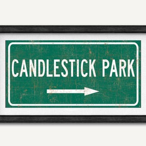 Candlestick Park Sign: San Francisco 49ers Fan Art Poster
