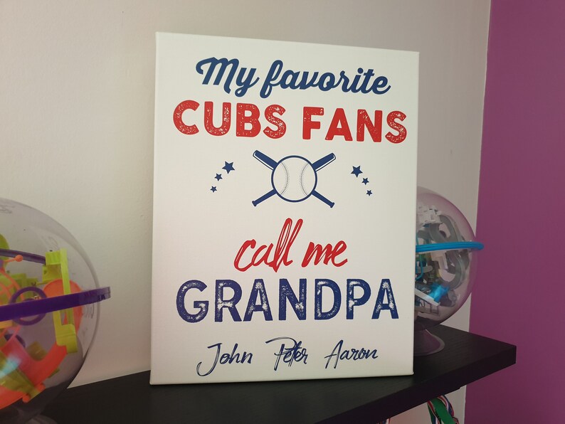 Cubs Gift for Grandpa Dad My Favorite Cubs Fans Call Me Etsy