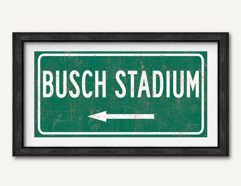 St 40 Metal Highway Exit Sign 12"x18" U.S Louis Cardinals Busch Stadium I-64 
