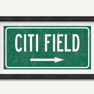 CITI Field Highway Sign Art Print: New York Mets Baseball Fan Gift