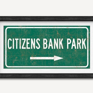 Citizens Bank Park Sign Print: Philadelphia Phillies Baseball Fan Art