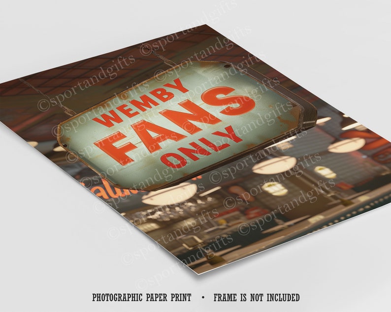 M Fans Only Sign Victor Wembanyama 'wemby Fans Only' Rustic Sign: Spurs Fan Art Print - Etsy