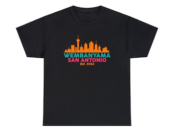 Wemby San Antonio Skyline Tee: Victor Wembanyama Fan Shirt