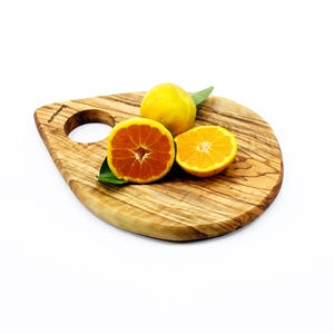 Olive Wood Serving Board, Natural Wooden Cheese Board, Wooden Cutting Board, Handmade Wooden Cutting Board, Patterned Wooden Cutting Board image 4