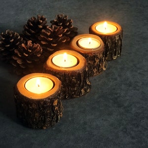 Olive Wood Candleholder, Olive Wood Rustic Candleholder, Authentic Candleholder, Luxurious Candle holder, Live Edge Wood Candle Holder