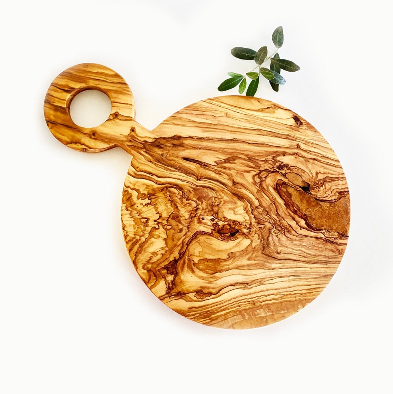Olive Wood Cutting Board Modern Wooden Cutting Board Etsy
