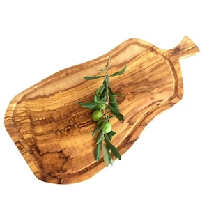 Olive Wood Cutting Board, Modern Style Wooden Cutting Boards, Unique Wooden Cutting Board, Authentic Serving Board, Natural Wooden Board