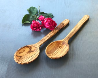 Olive Wood Large Spoons, Olive Wood Cooking Spoon