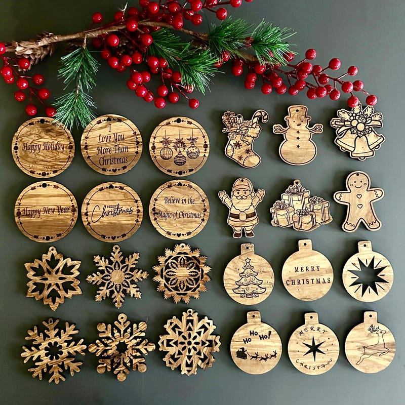 Christmas Wood Ornaments Etsy — free download