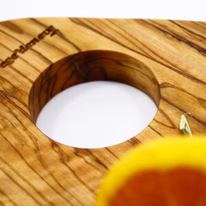 Olive Wood Serving Board, Natural Wooden Cheese Board, Wooden Cutting Board, Handmade Wooden Cutting Board, Patterned Wooden Cutting Board image 6