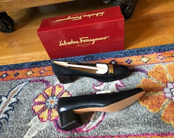Vintage Ferragamo Loafers / Vintage Salvatore Ferragamo Shoes / Salvatore Ferragamo Flats / Vintage Ferragamo Shoes Pumps