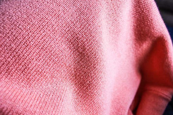 Vintage Peach Sweater Midi Skirt / Vintage Midi S… - image 3