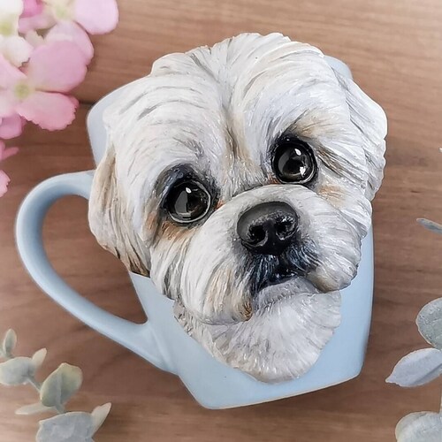 3D Dog Mug - 3D Dog Portrait - Custom Pet Mug - Personalized Polymer Clay Dog  Mug - Dog Mom Gift - Pet Loss - Memorial - Dog - Mug - Poodle - Etsy
