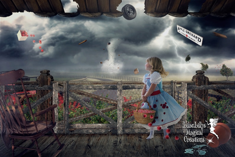 Wizard Of Oz Tornado Digital Background | Etsy