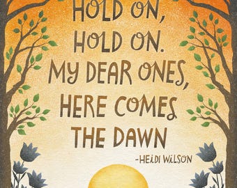 Art Print - Hold On