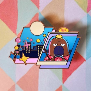 Odd Taxi Odokawa Enamel Pin