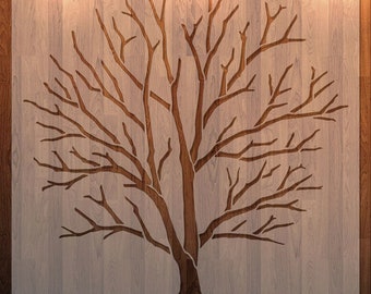 Tree Stencil Etsy