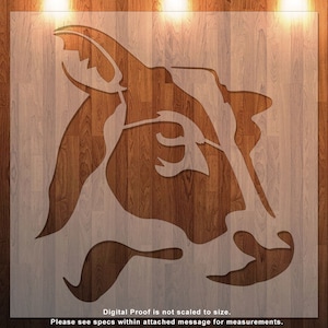 Cow, Farm Animal  Clear Stencil, Durable, Reusable .007 Mil