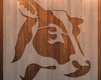 Cow, Farm Animal  Clear Stencil, Durable, Reusable .007 Mil